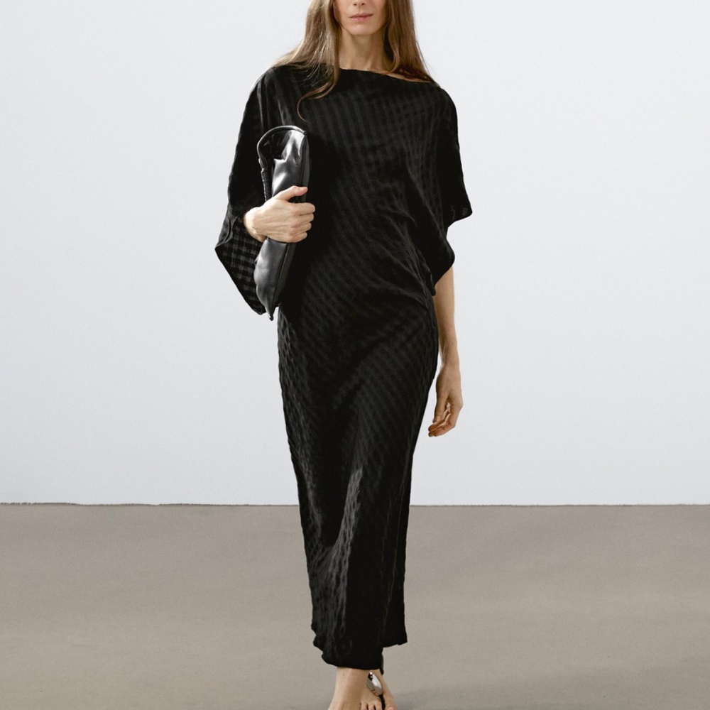 Zara black flowing dress